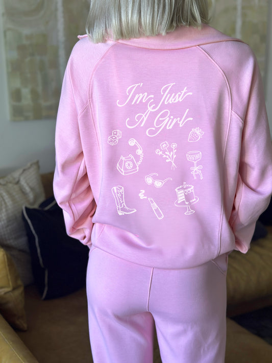 Just A Girl Quarter Zip