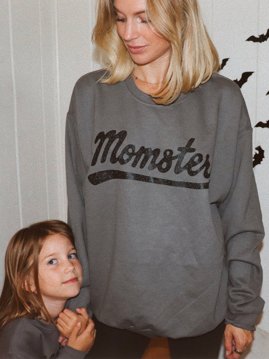 Momster Crewneck—Black