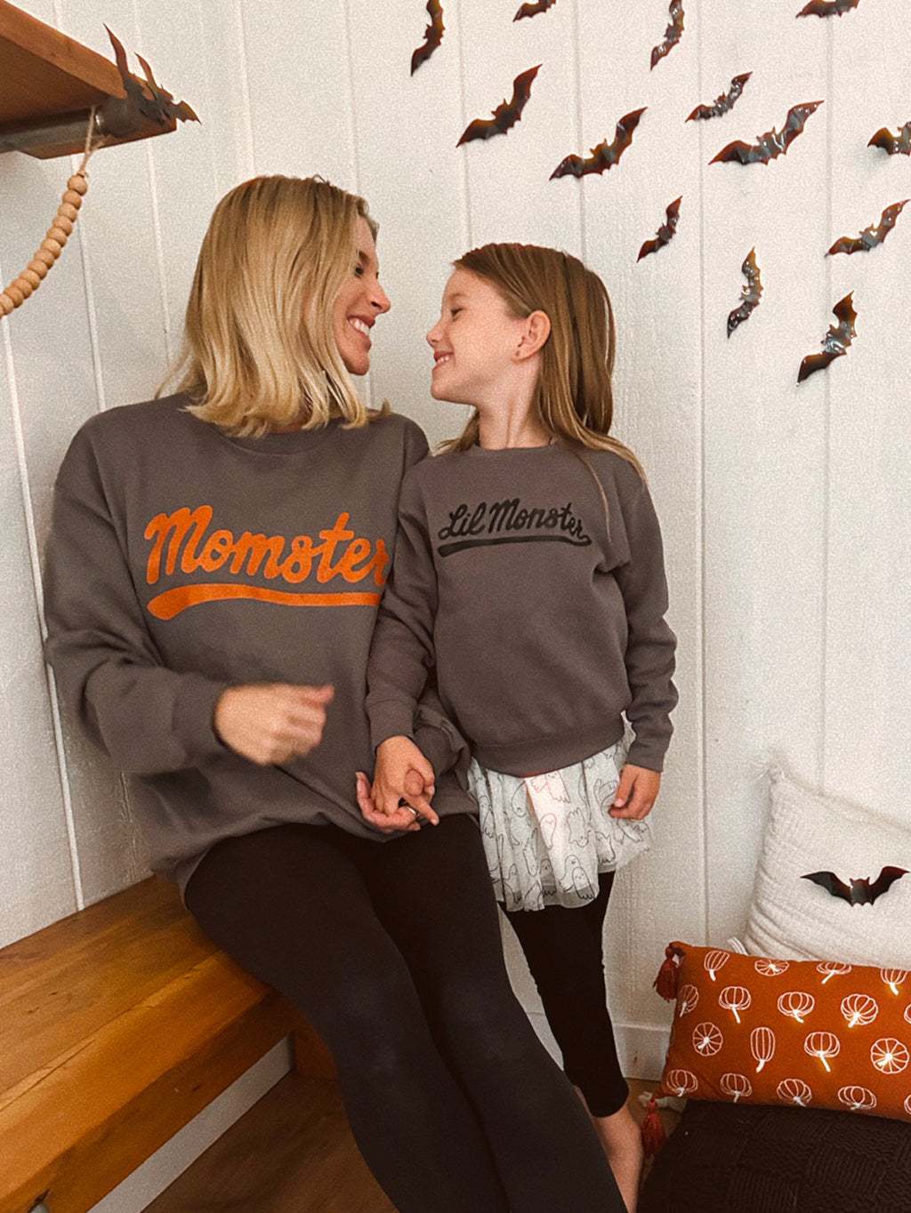 Momster Crewneck—Persimmon