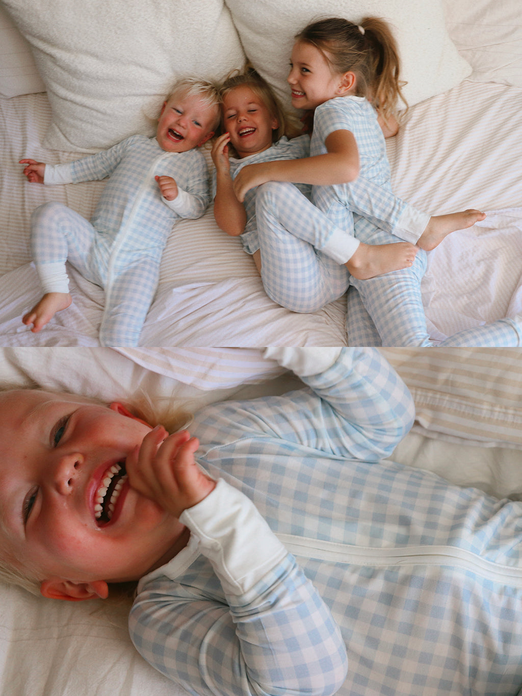 Soft Gingham Onesie