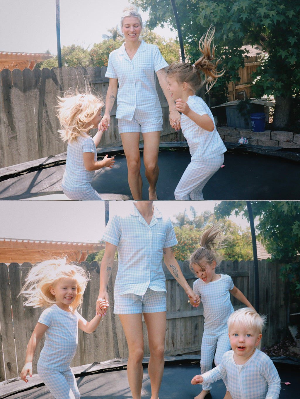 Soft Gingham Pajama Short Set