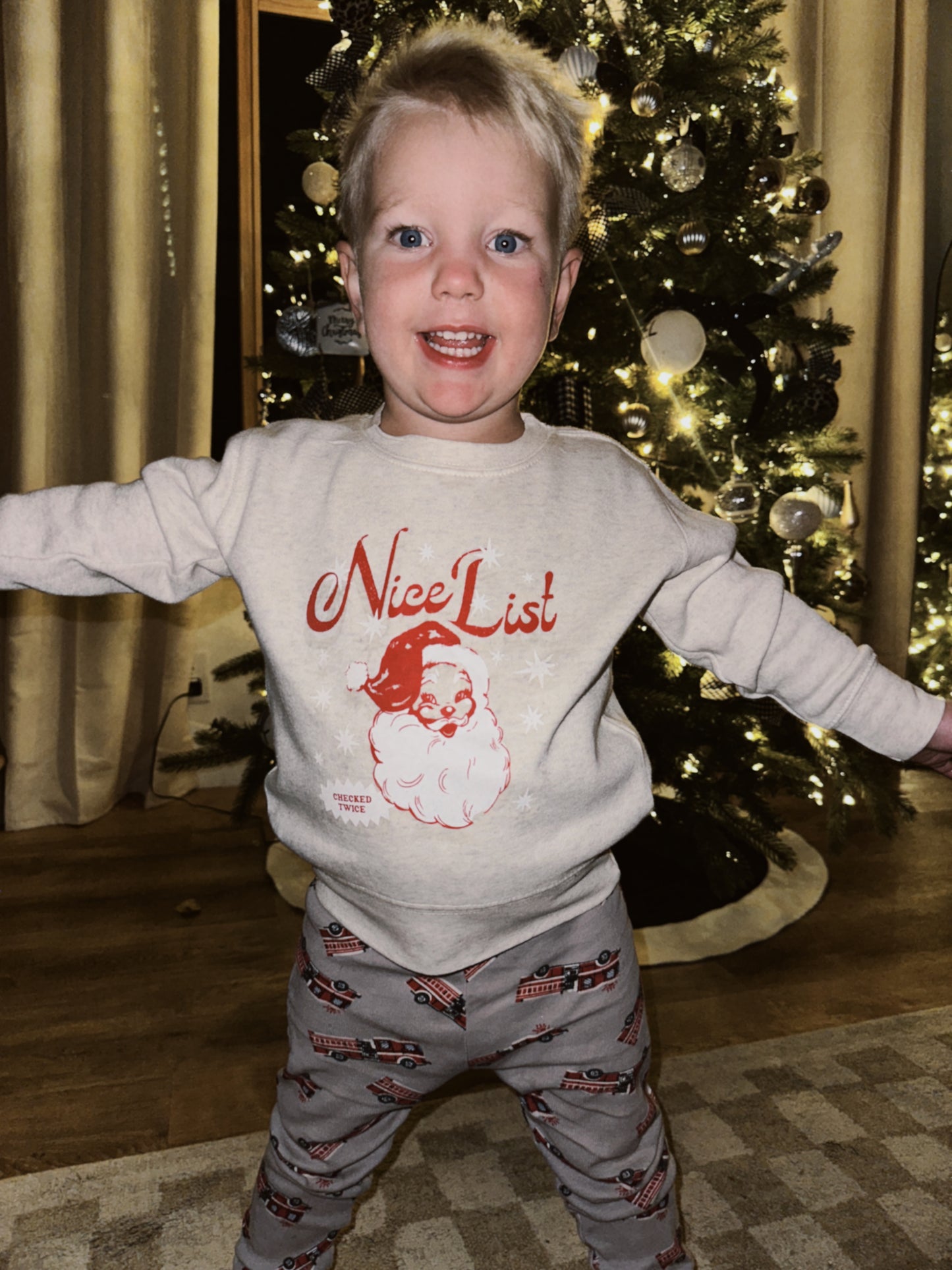 Nice List Crewneck—Kids