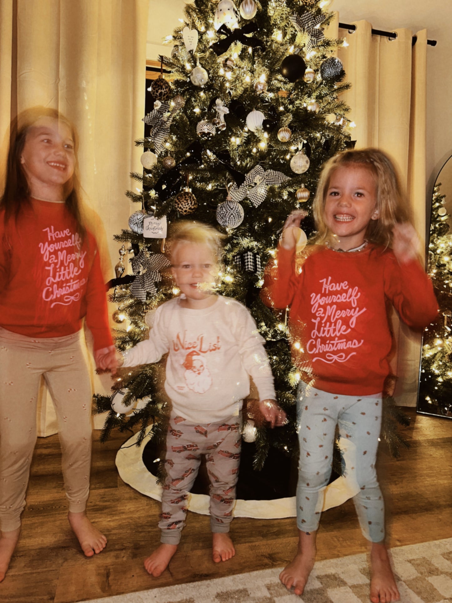 Merry Little Christmas Crewneck—Kids